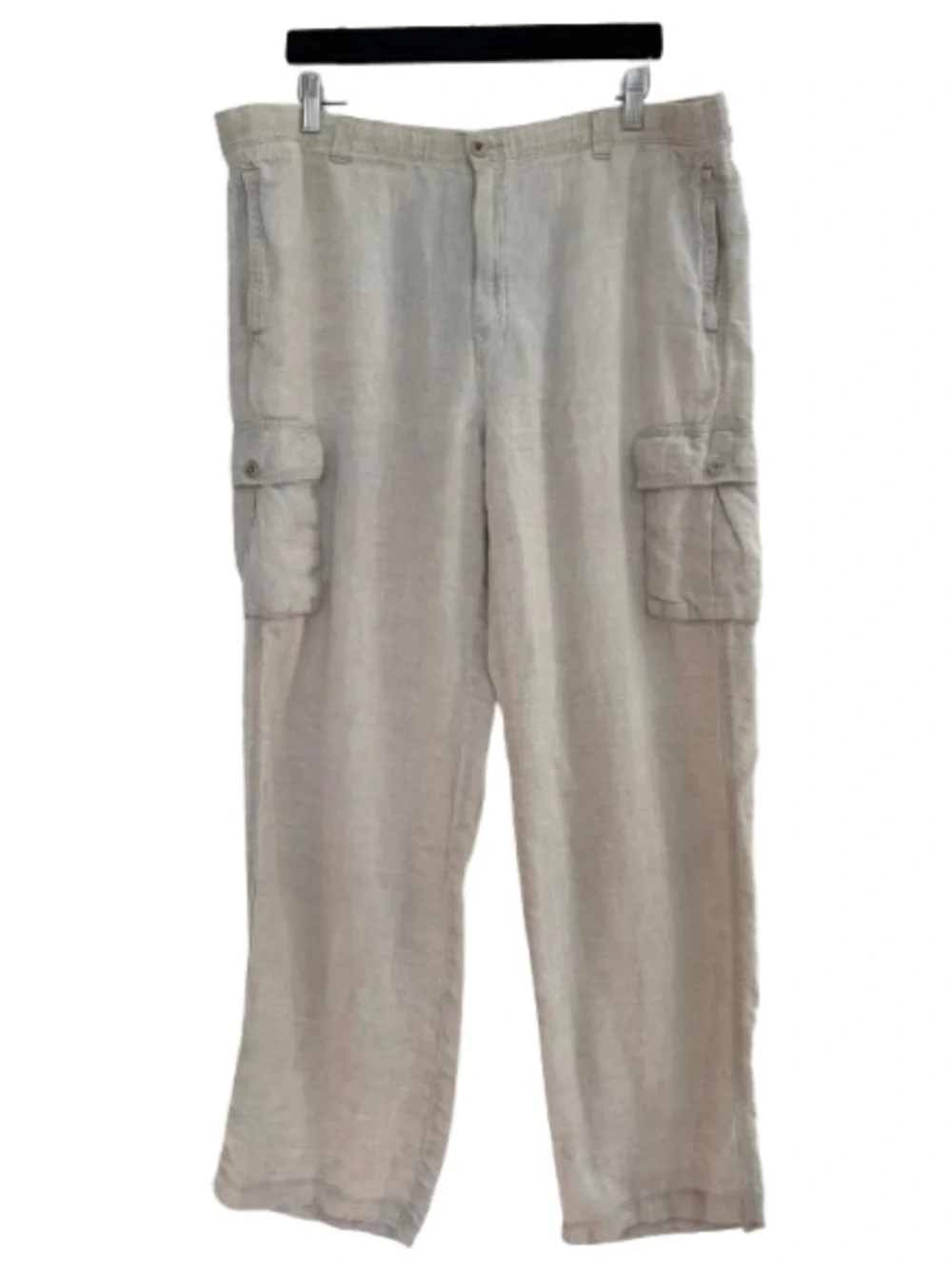 Tommy Bahama Relax Cargo Pants Linen Oatmeal Natural Minimal Beach Coastal